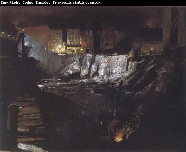 George Bellows Excavation at Night